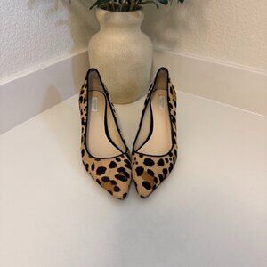 Cole Haan Bradshaw Leopard Calf Hair Pointed Toe Pumps – Size 7.5